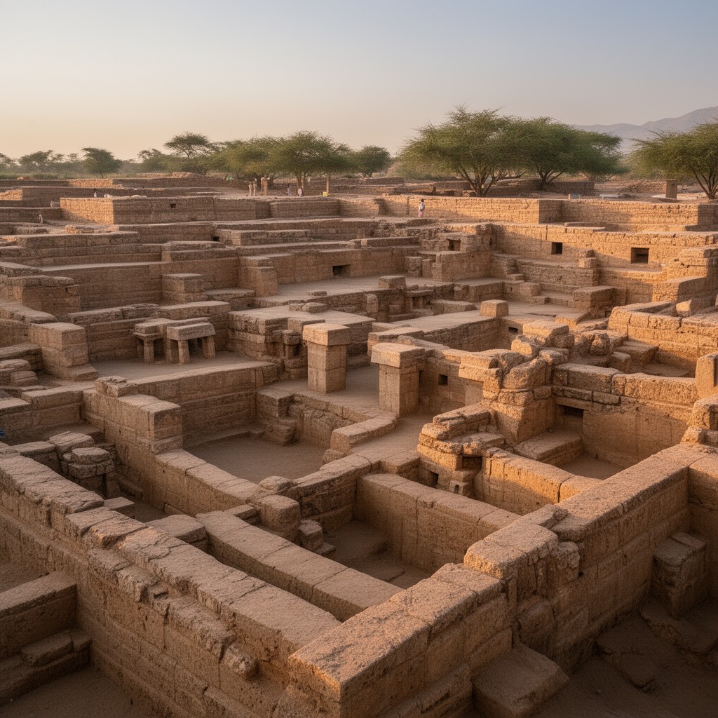 AI-generated illustration of Mohenjo-daro