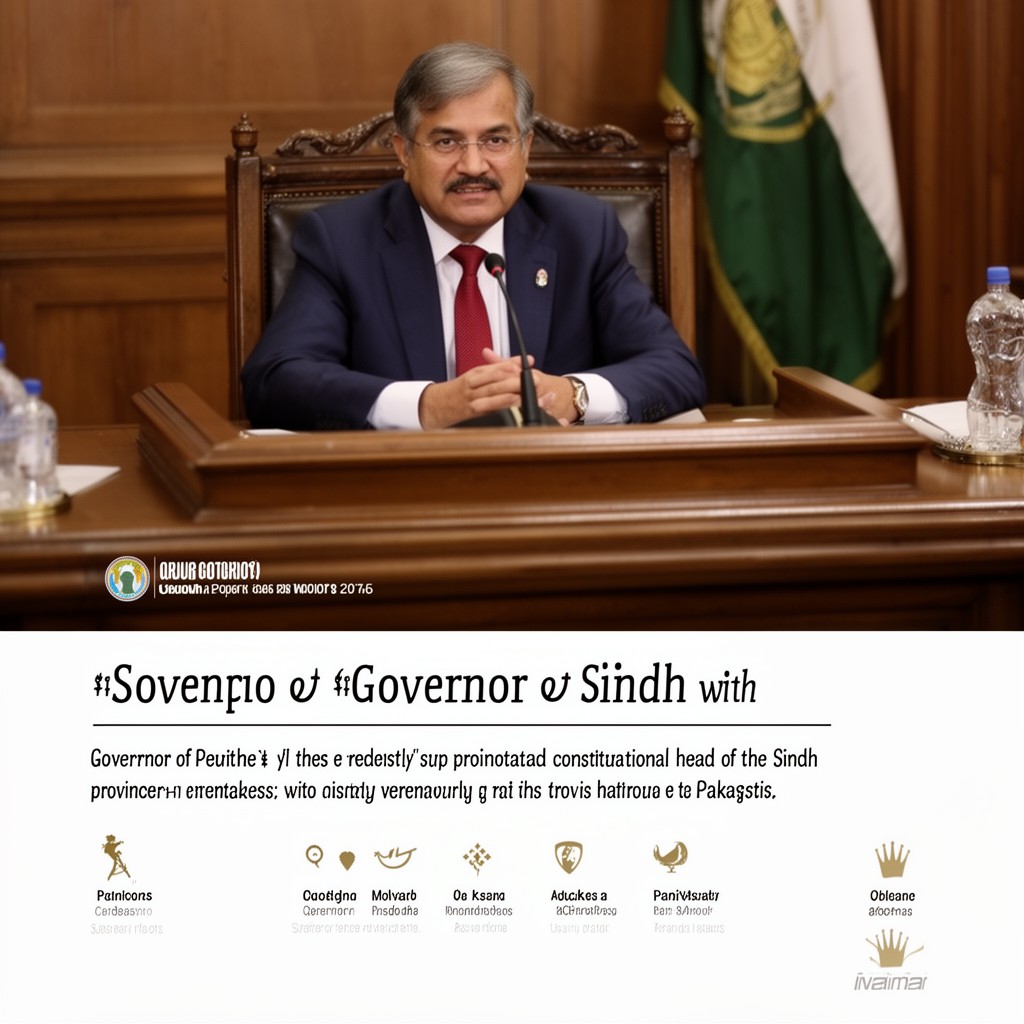 AI-generated illustration of Governor of Sindh