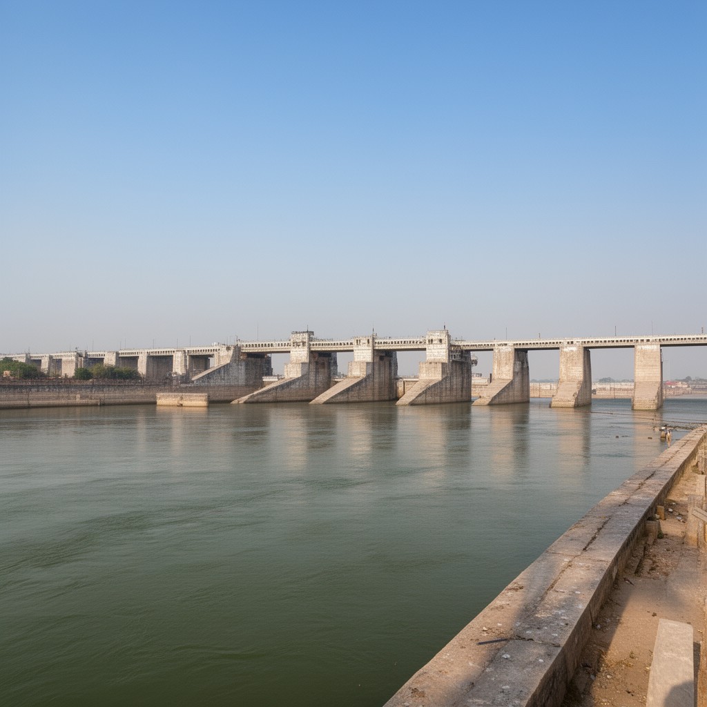 AI-generated illustration of Kotri Barrage