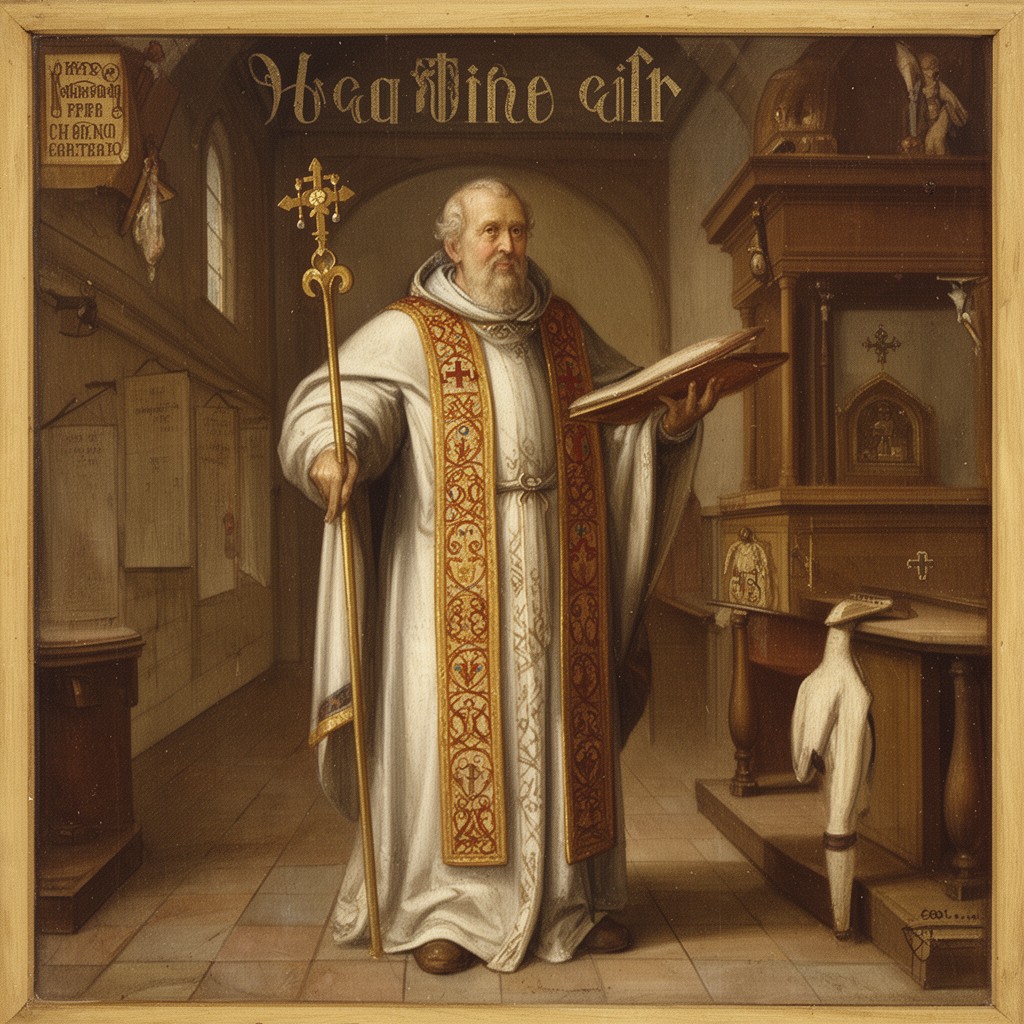 AI-generated illustration of Augustine of Canterbury