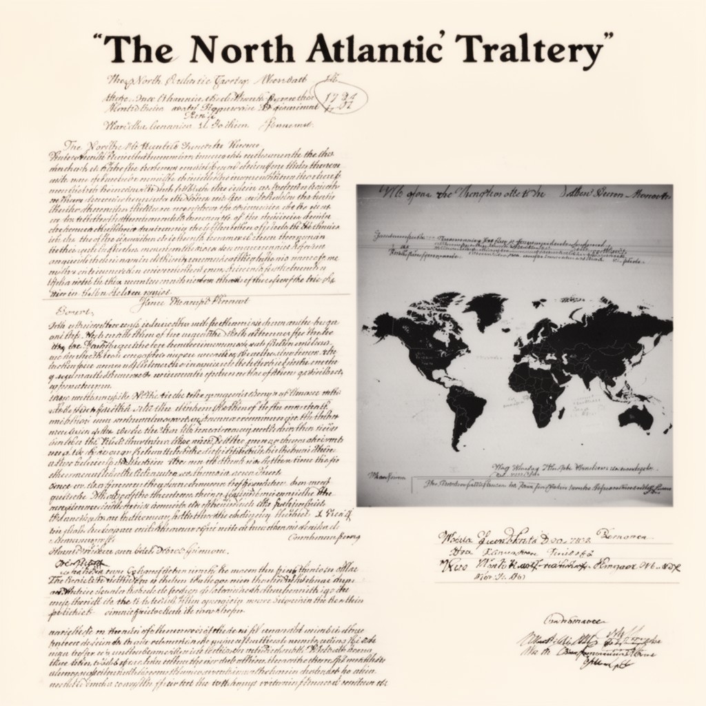 AI-generated illustration of North Atlantic Treaty