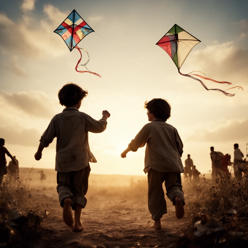 AI-generated illustration of The Kite Runner (film)