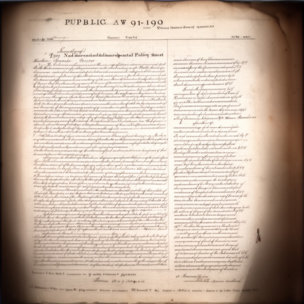AI-generated illustration of Public Law 91-190