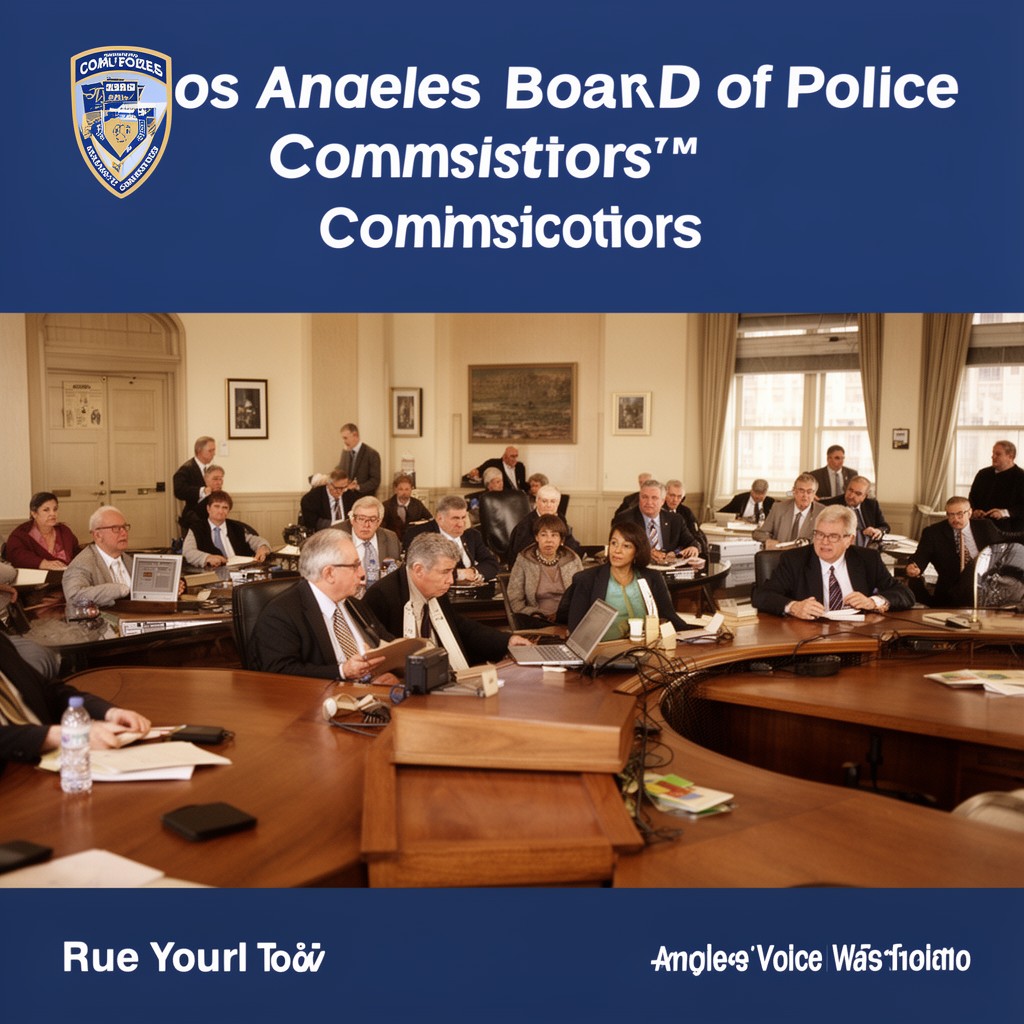 AI-generated illustration of Los Angeles Board of Police Commissioners