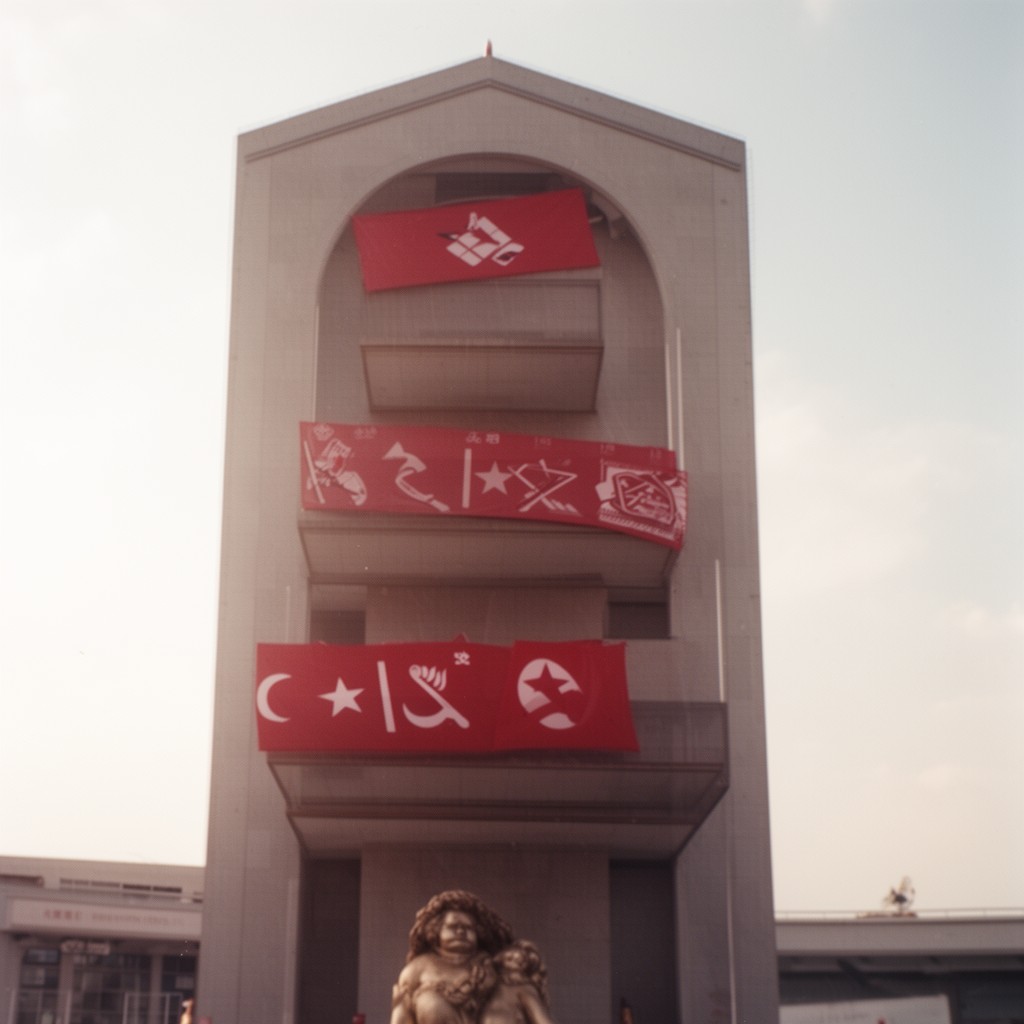 AI-generated illustration of Juche