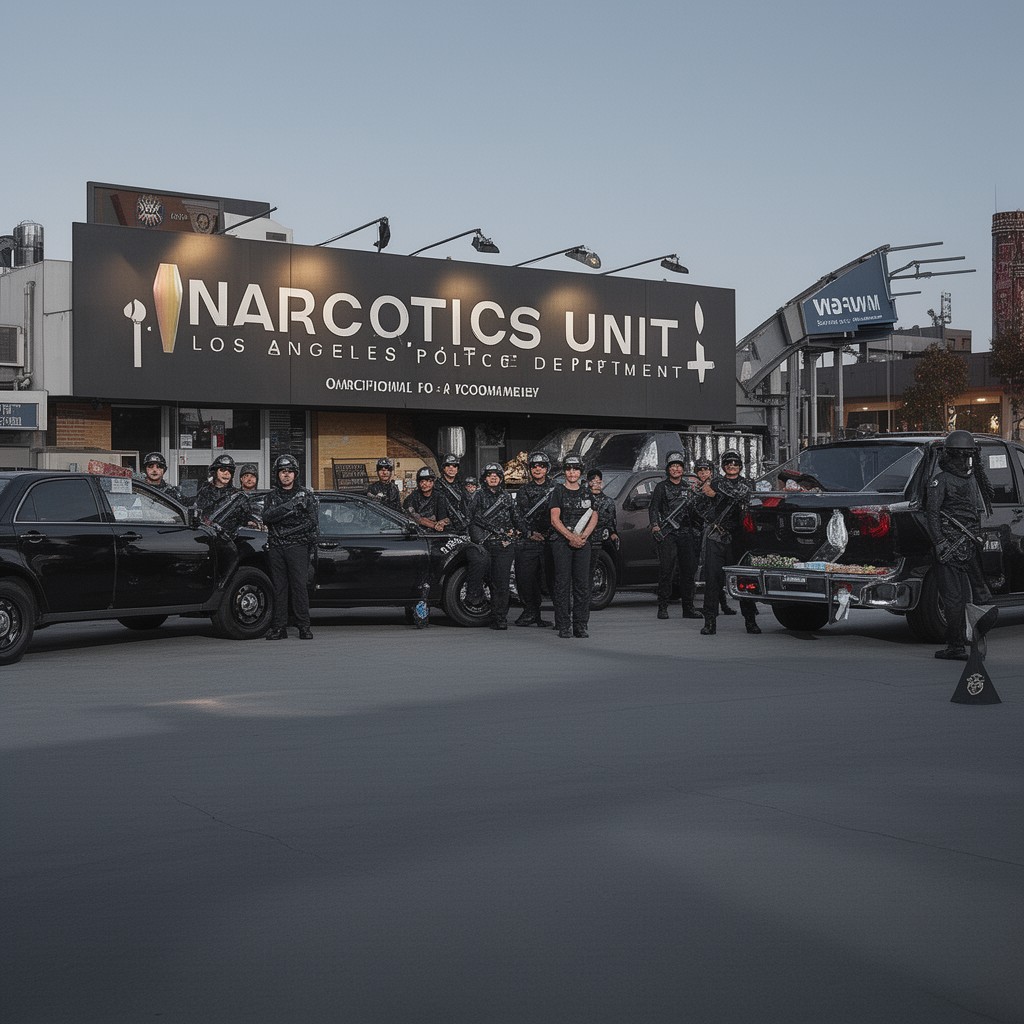 AI-generated illustration of Narcotics Unit