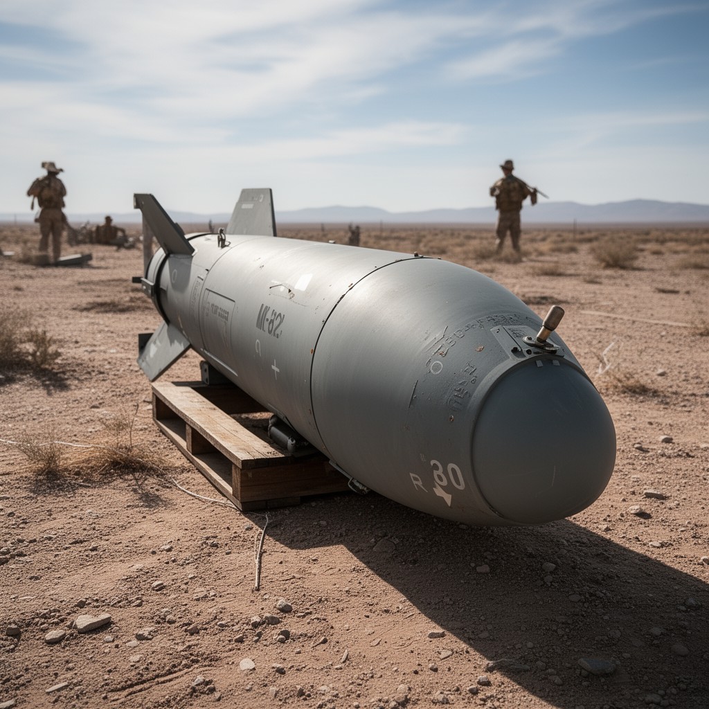 AI-generated illustration of Mk 82 bomb