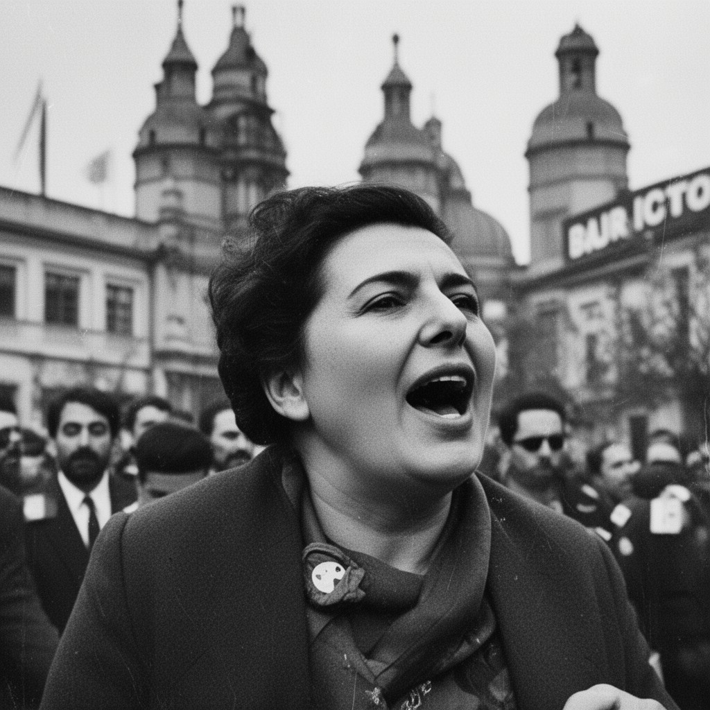AI-generated illustration of La Pasionaria