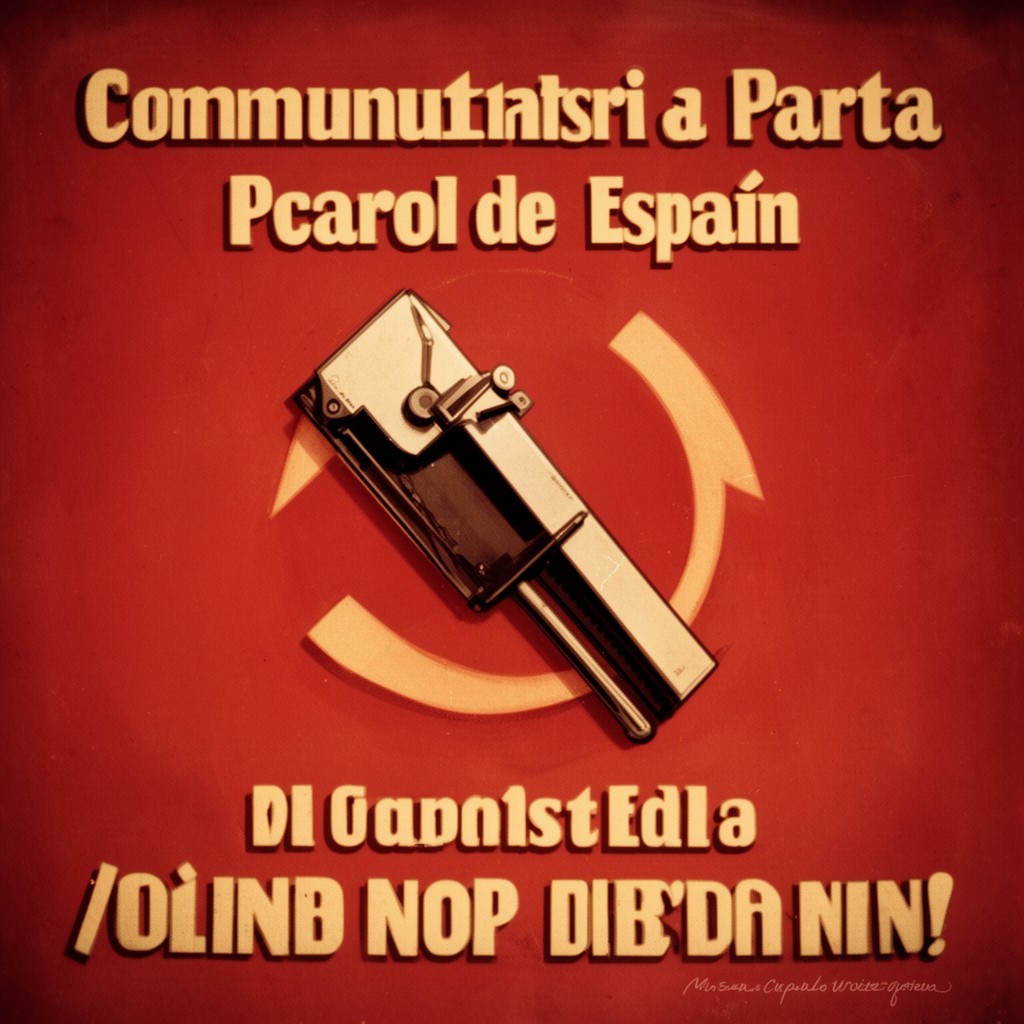 AI-generated illustration of Communist Party of Spain