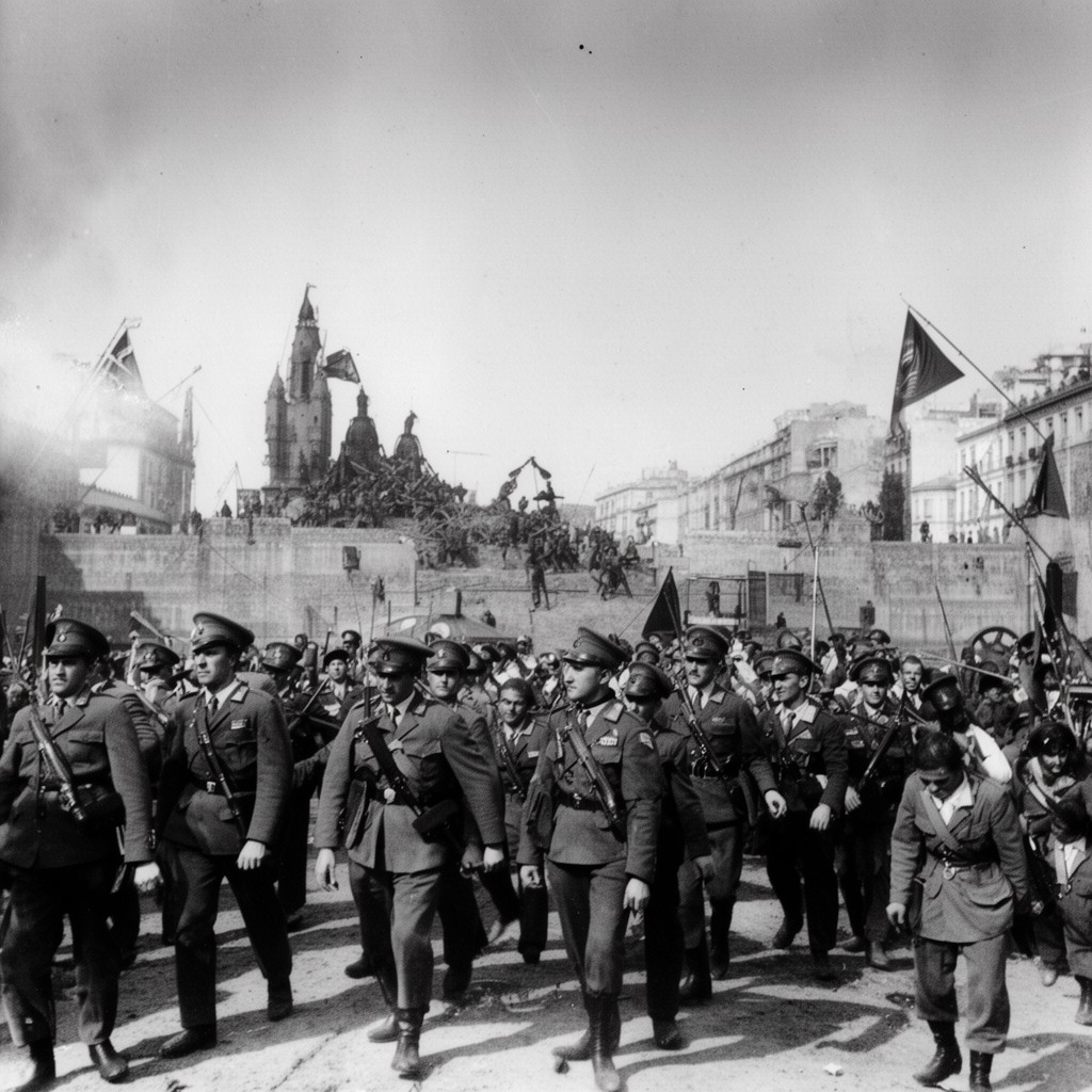 AI-generated illustration of Republican Army of the Centre