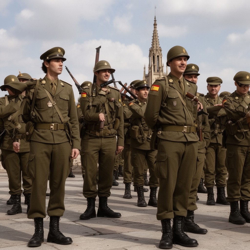 AI-generated illustration of Spanish Foreign Legion