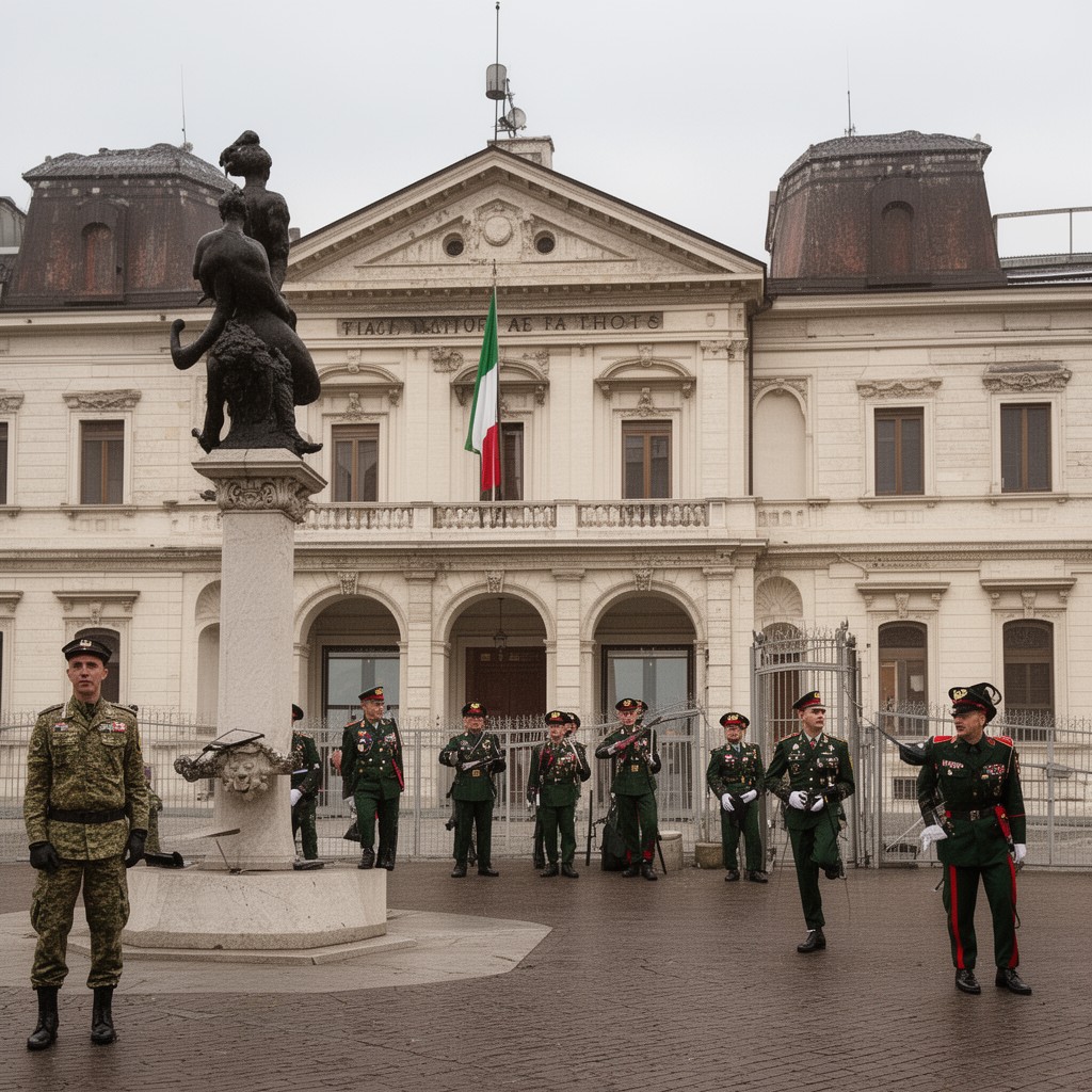 AI-generated illustration of Italian Military Academy of Modena