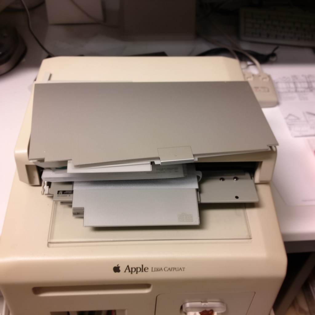 AI-generated illustration of Twiggy floppy drive