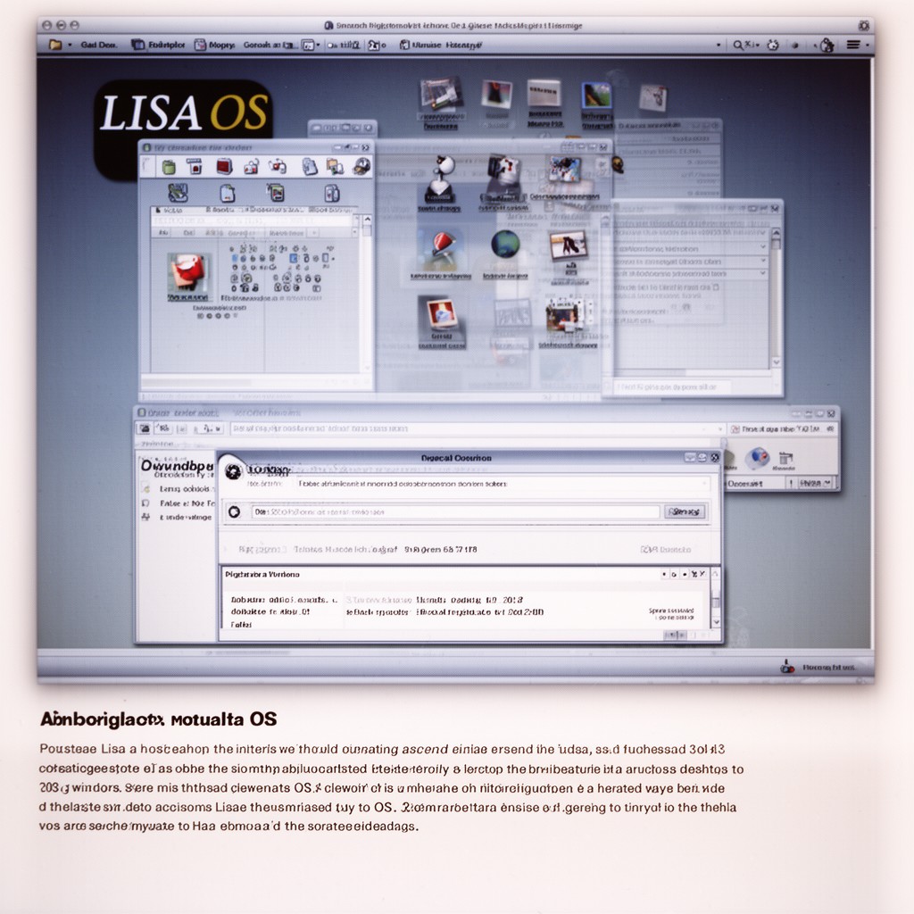 AI-generated illustration of Lisa OS