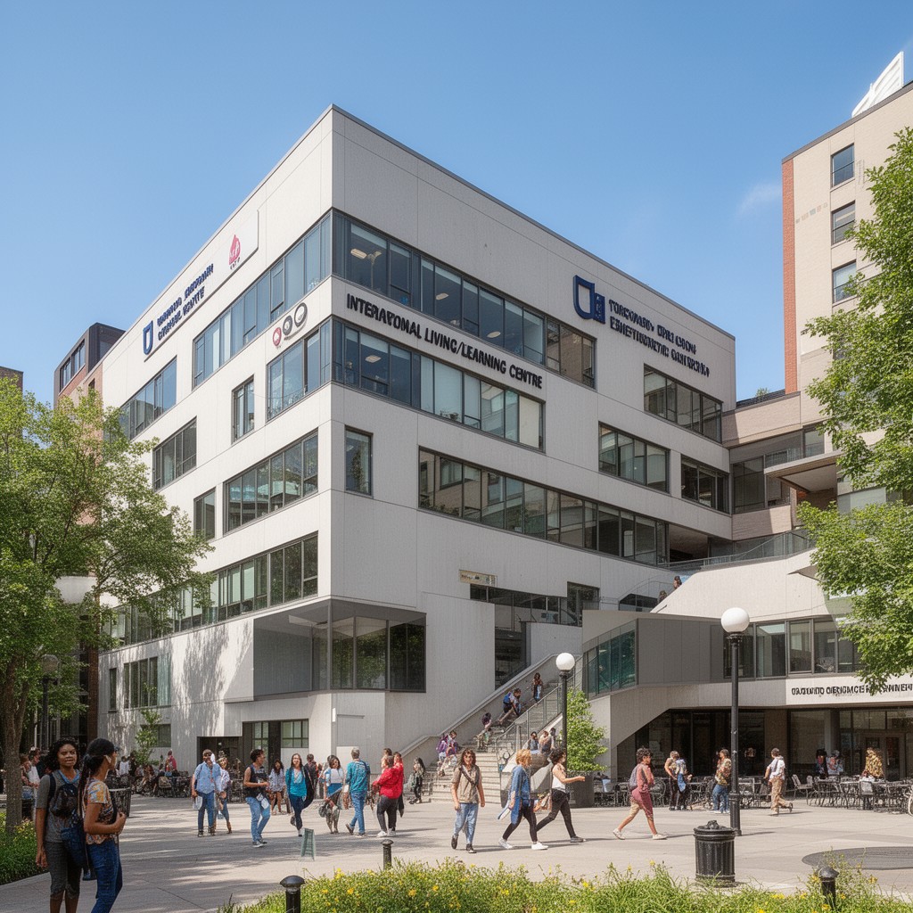 AI-generated illustration of International Living/Learning Centre