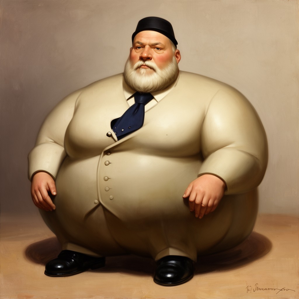 AI-generated illustration of Fernando Botero