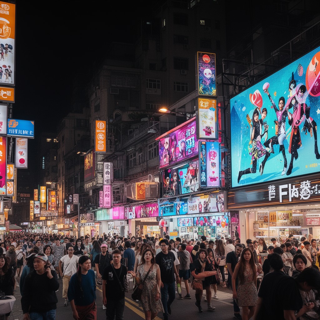 AI-generated illustration of Ximending