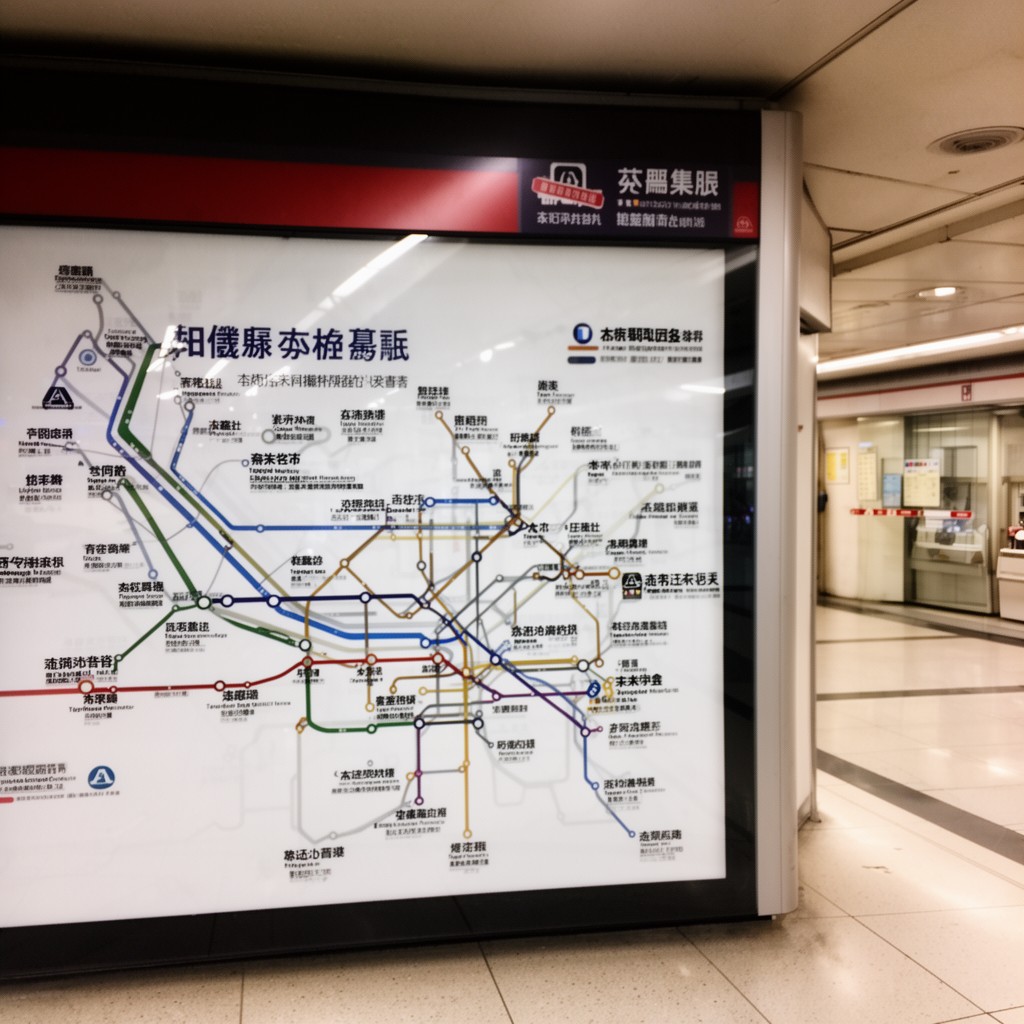 AI-generated illustration of Taipei Metro