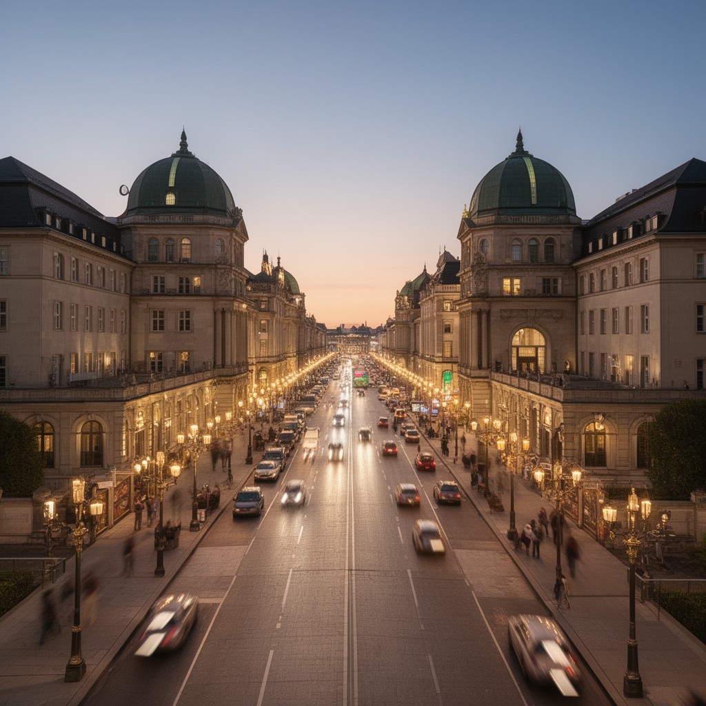 AI-generated illustration of Prinzregentenstraße, Munich
