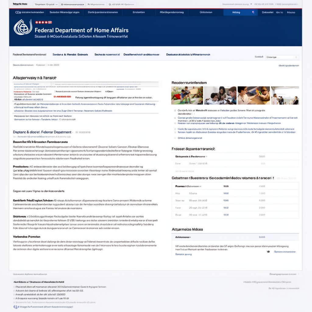 AI-generated illustration of Federal Department of Home Affairs
