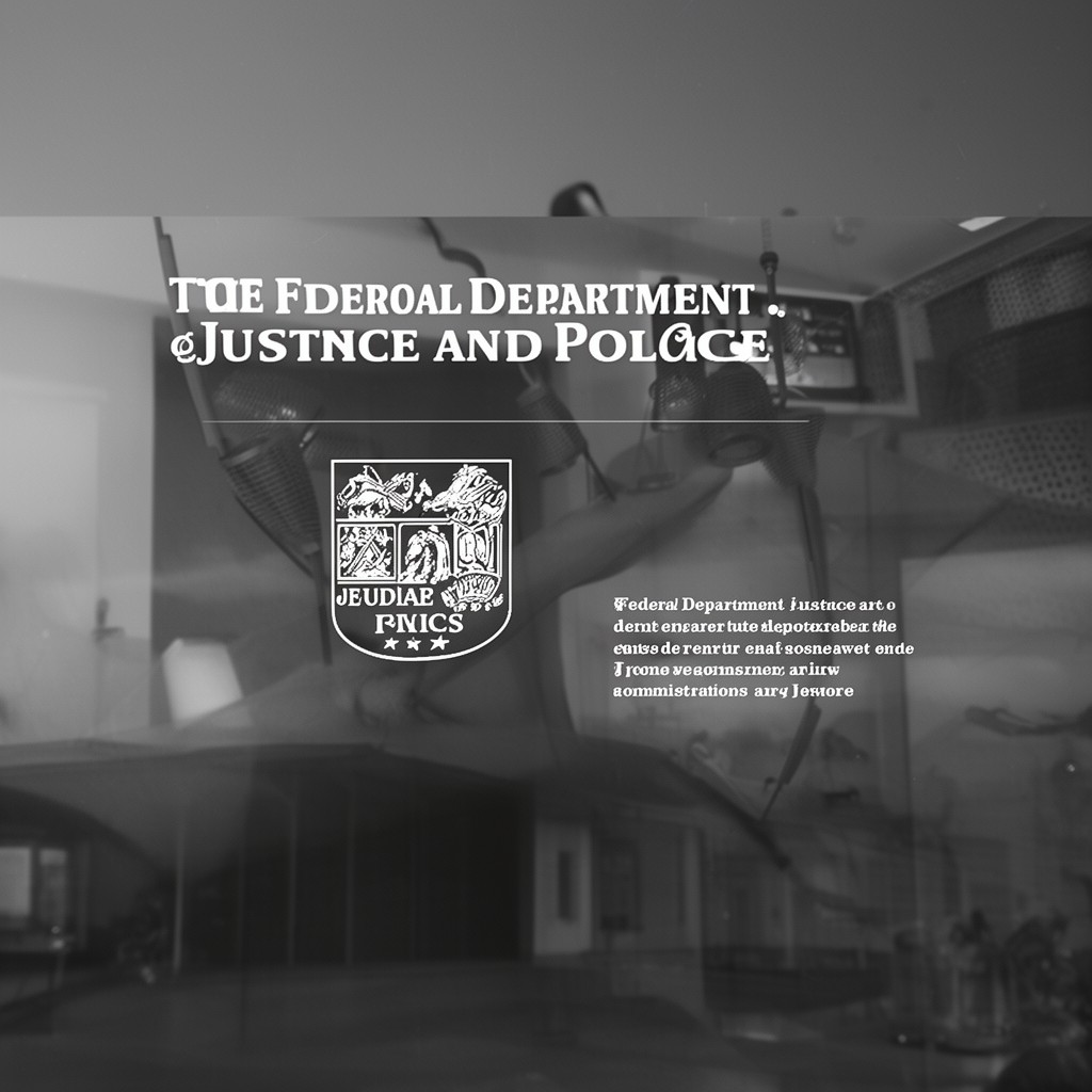 AI-generated illustration of Federal Department of Justice and Police