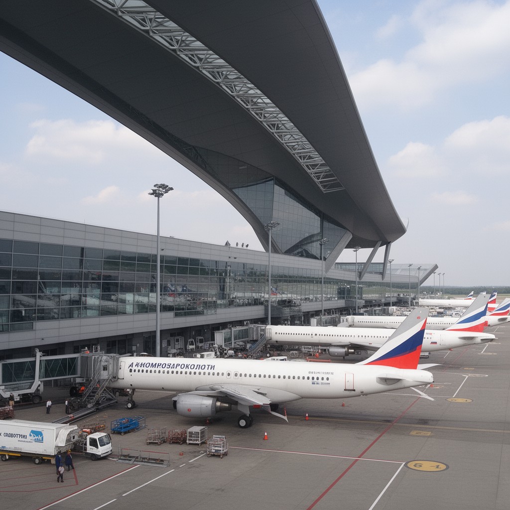 AI-generated illustration of Domodedovo International Airport