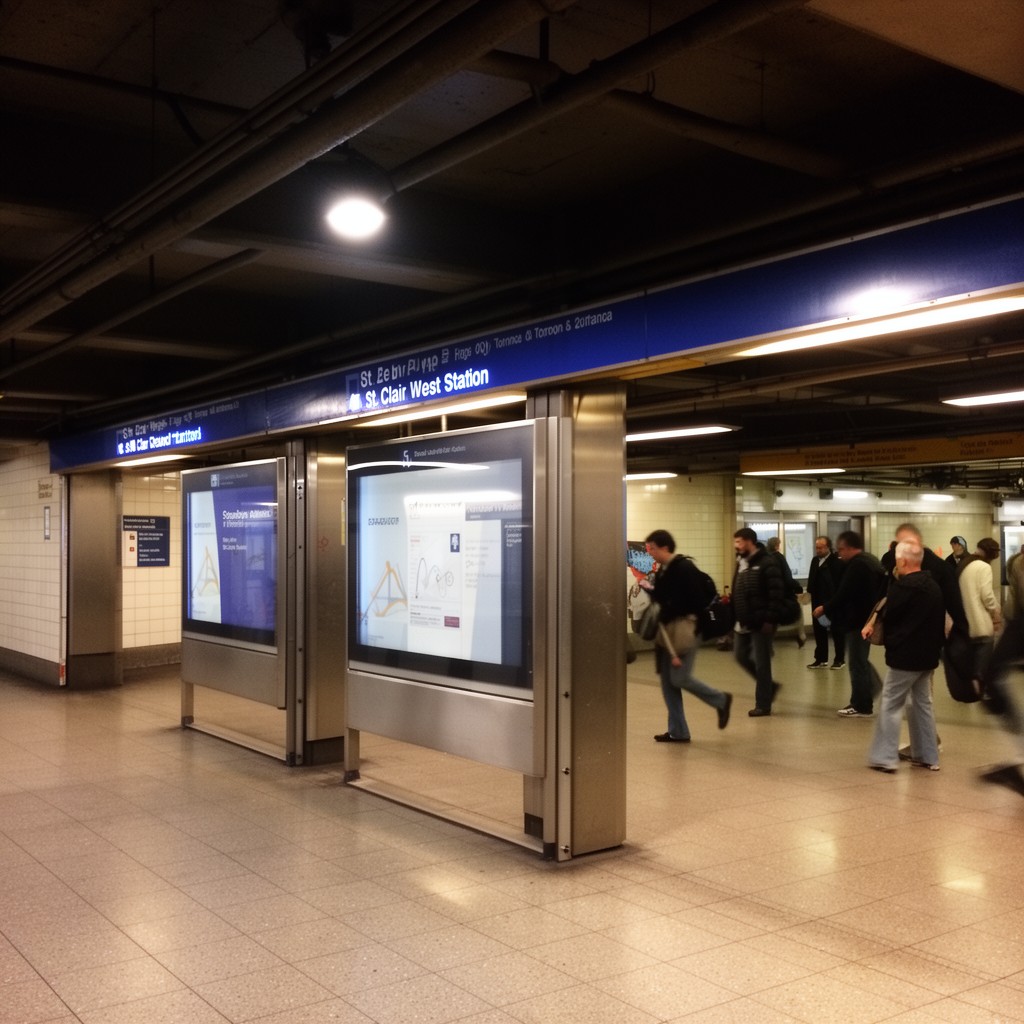 AI-generated illustration of St. Clair West station