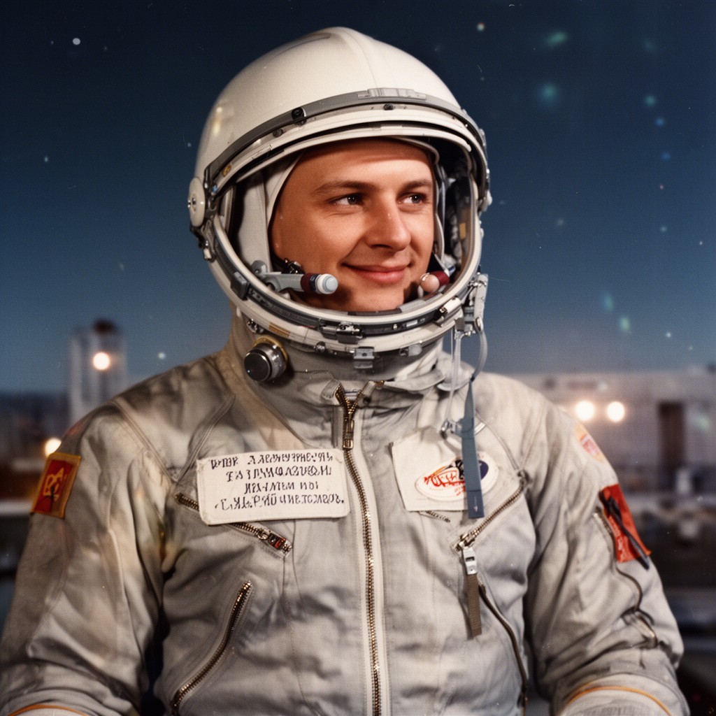AI-generated illustration of Yuri Gagarin