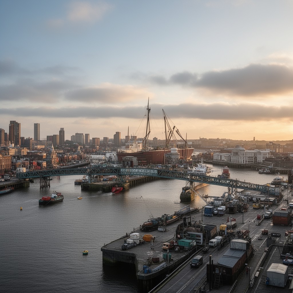 AI-generated illustration of Birkenhead