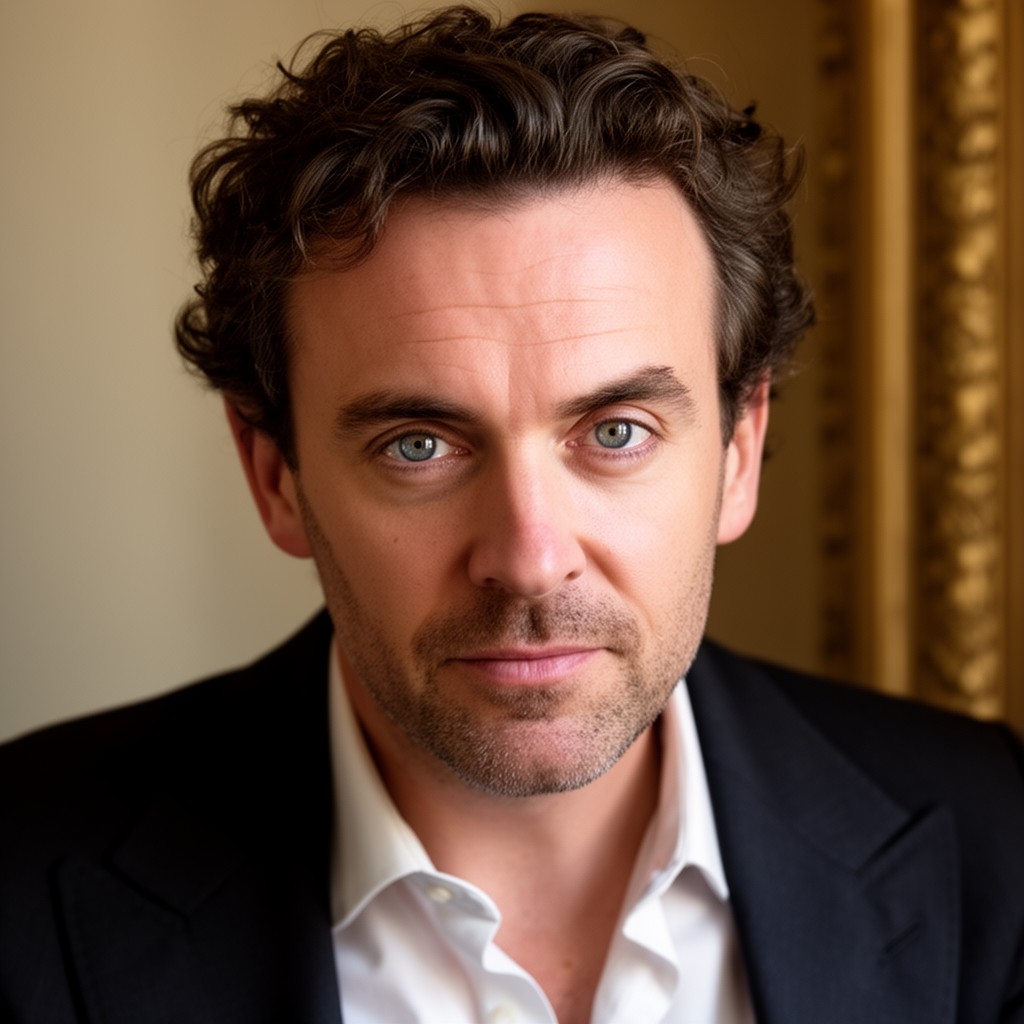 AI-generated illustration of Michael Sheen