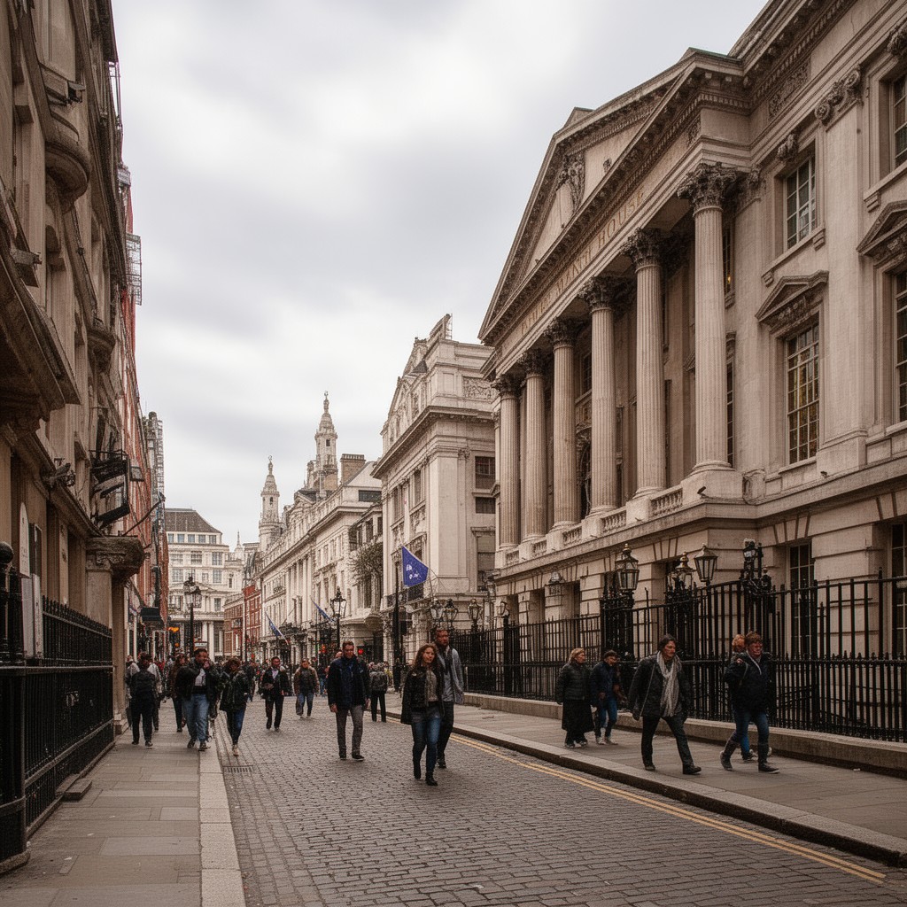AI-generated illustration of Mansion House Street
