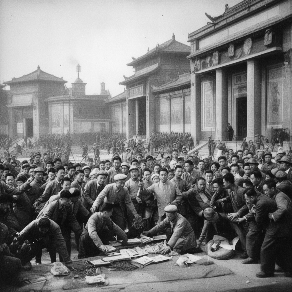 AI-generated illustration of Chinese Revolution