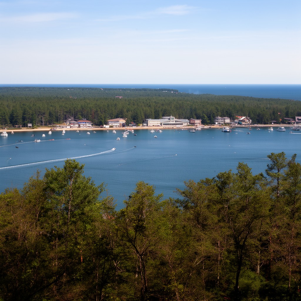 AI-generated illustration of Little Traverse Bay
