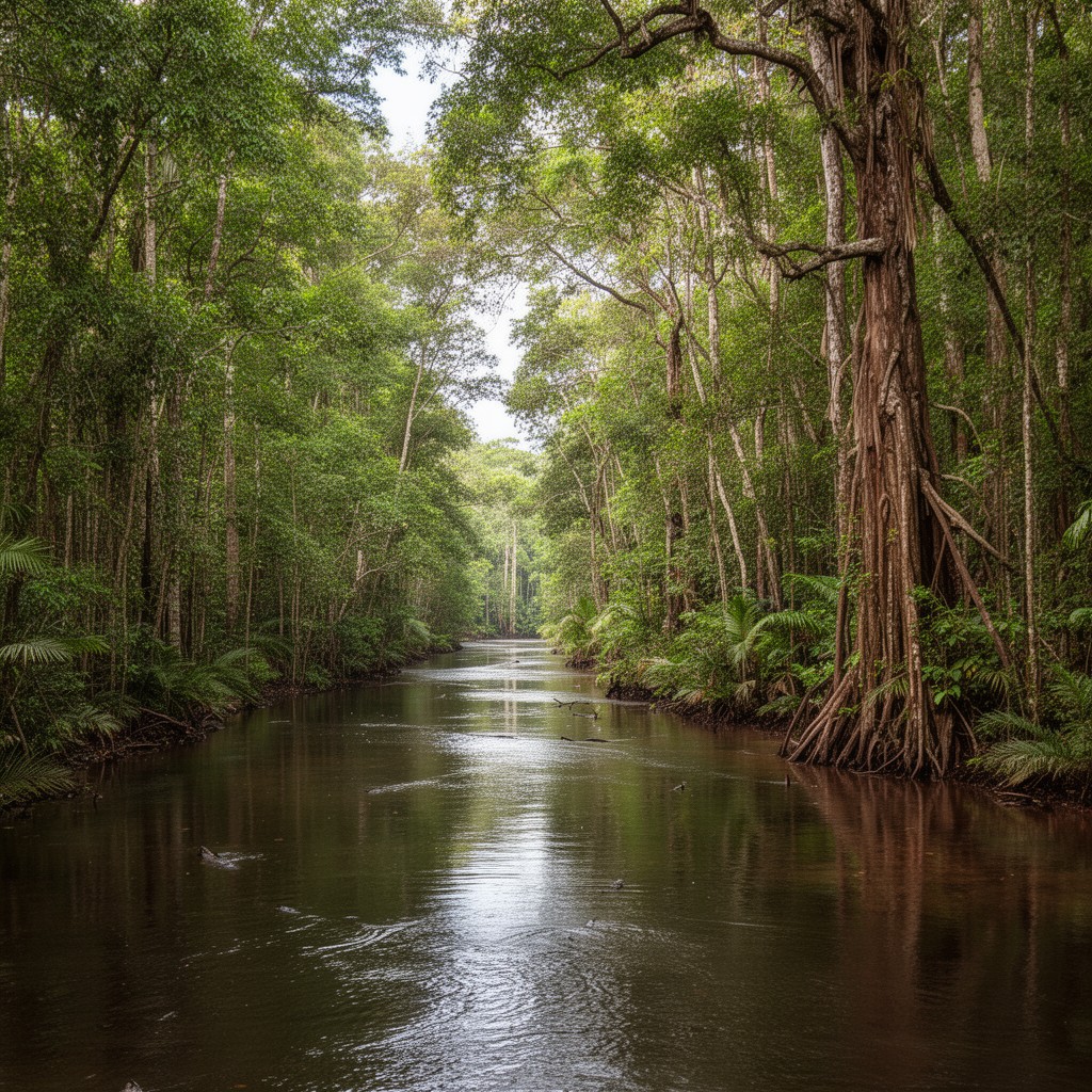 AI-generated illustration of Daintree River