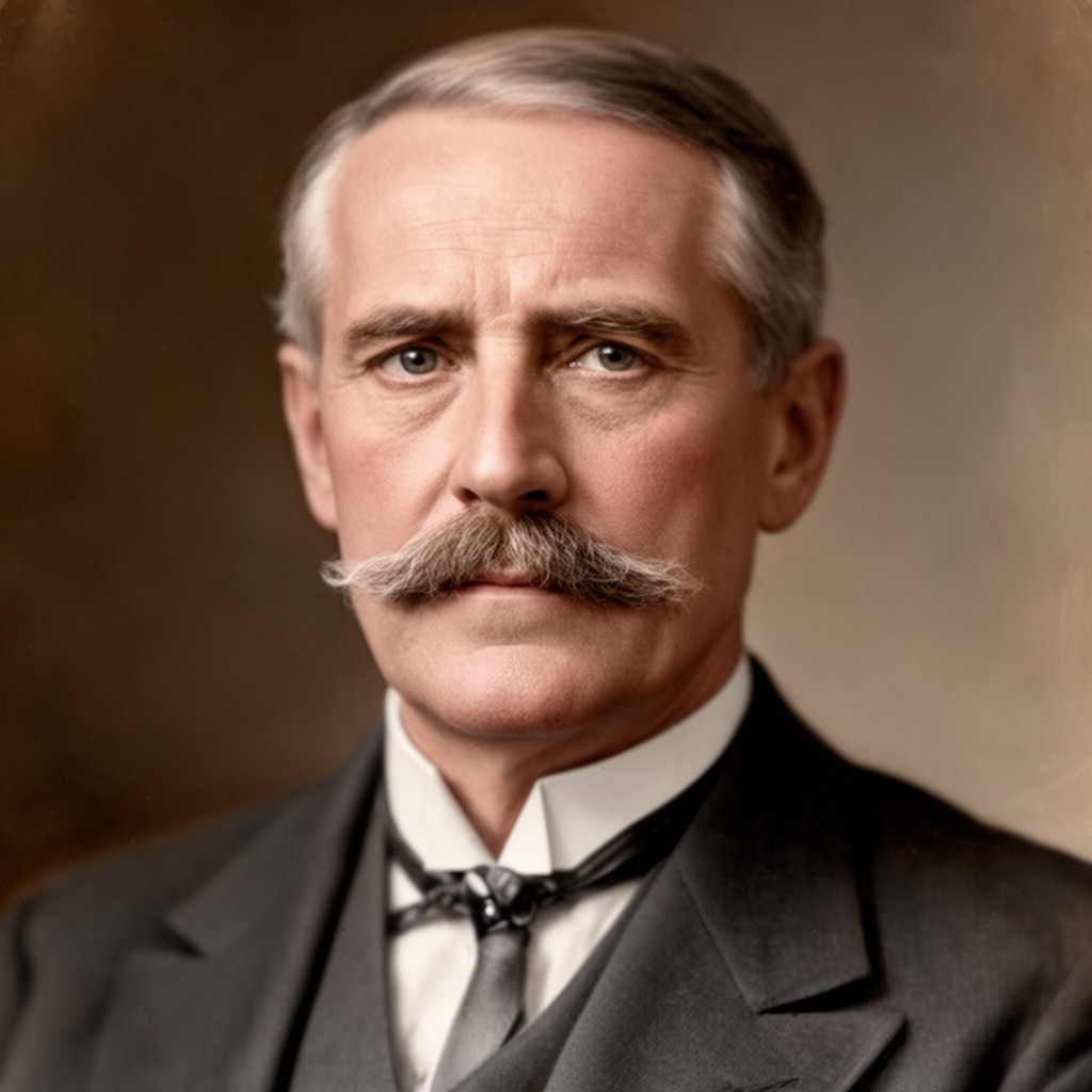 AI-generated illustration of Elbert H. Gary