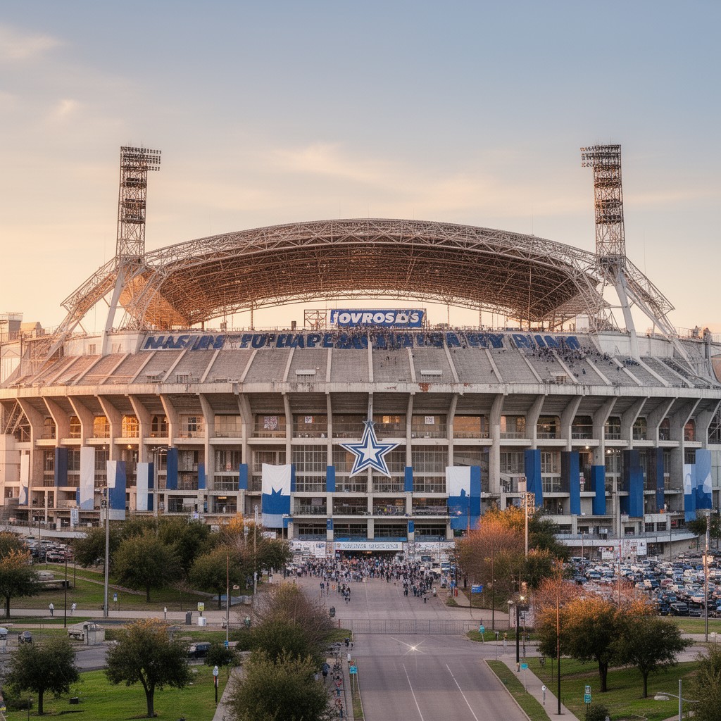 AI-generated illustration of Texas Stadium