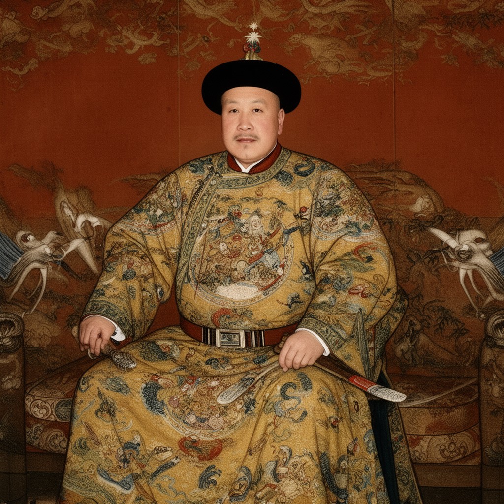 AI-generated illustration of Wanli Emperor