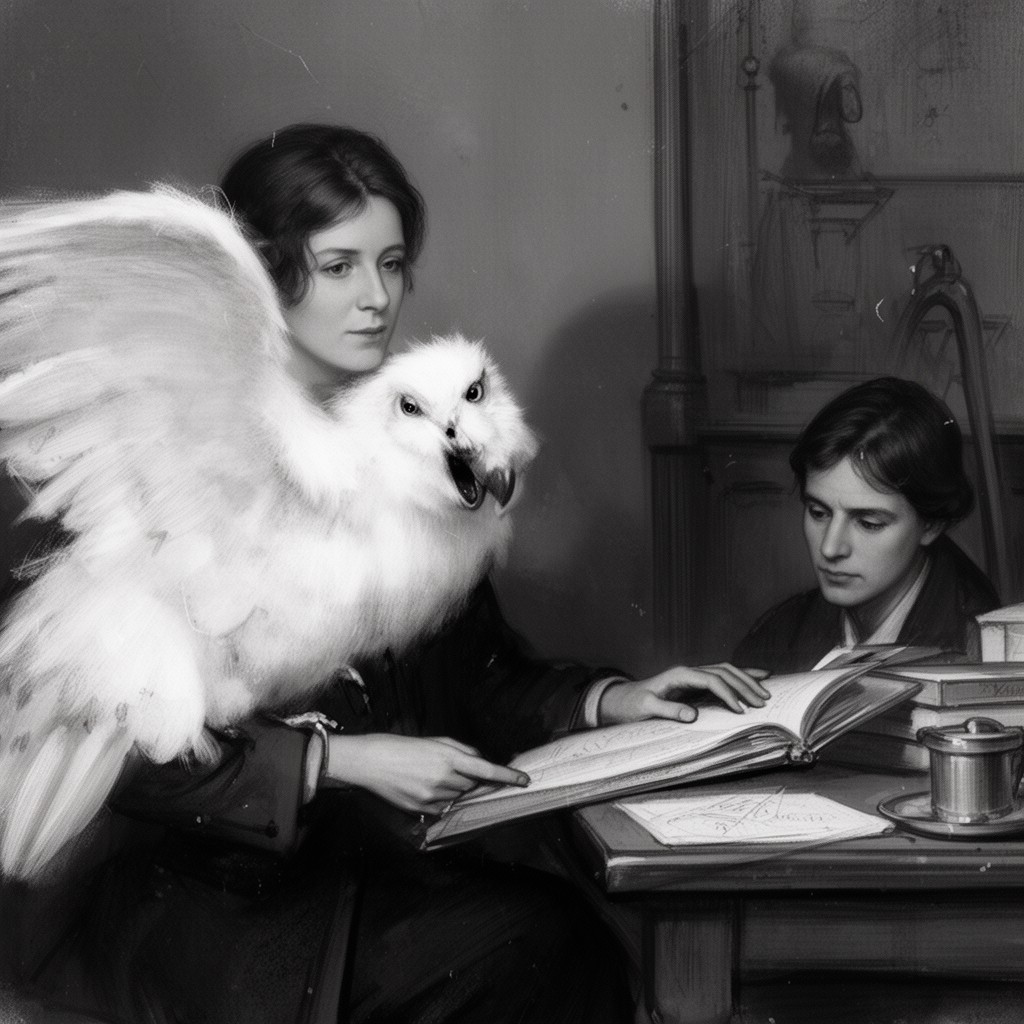 AI-generated illustration of Hedwig Born