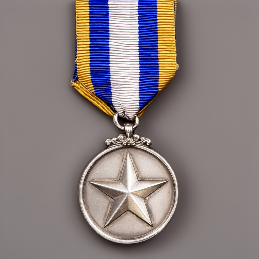 AI-generated illustration of Silver Star Medal