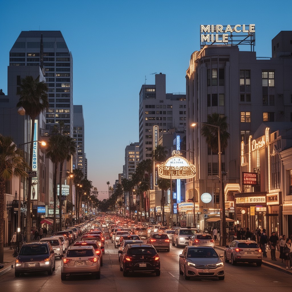 AI-generated illustration of Miracle Mile