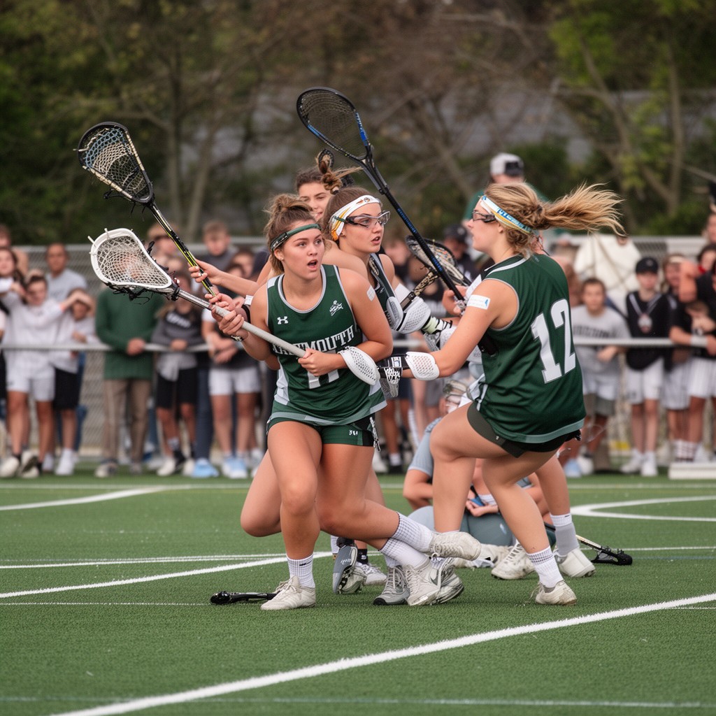 AI-generated illustration of Dartmouth Big Green women’s lacrosse