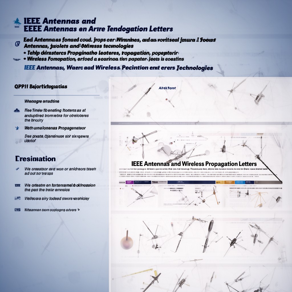 AI-generated illustration of IEEE Antennas and Wireless Propagation Letters