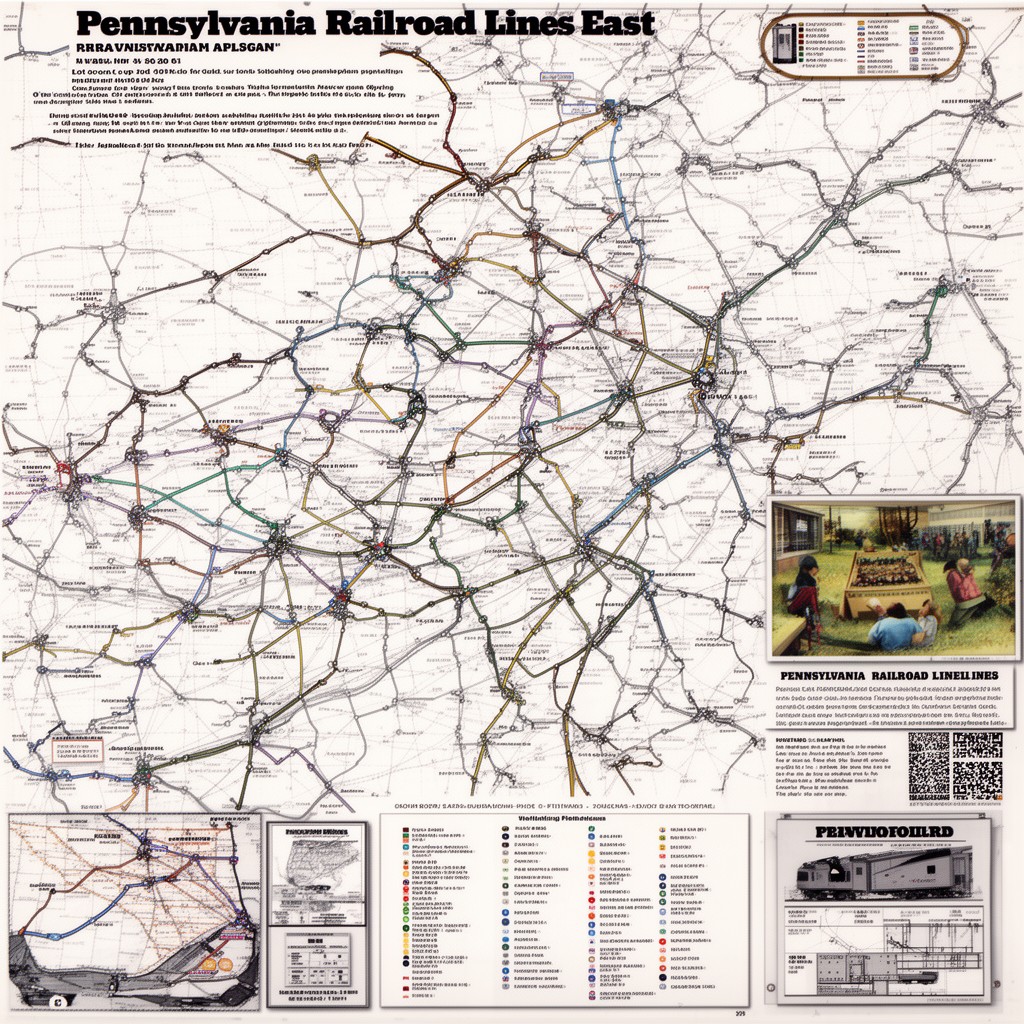 AI-generated illustration of Pennsylvania Railroad Lines East
