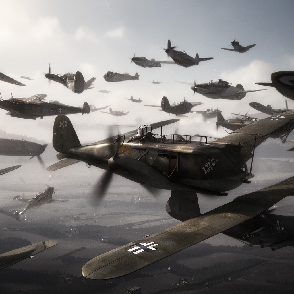 AI-generated illustration of VIII. Fliegerkorps