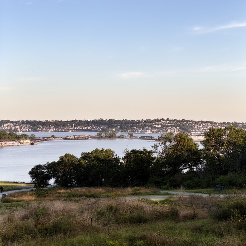 AI-generated illustration of Squantum Point Park