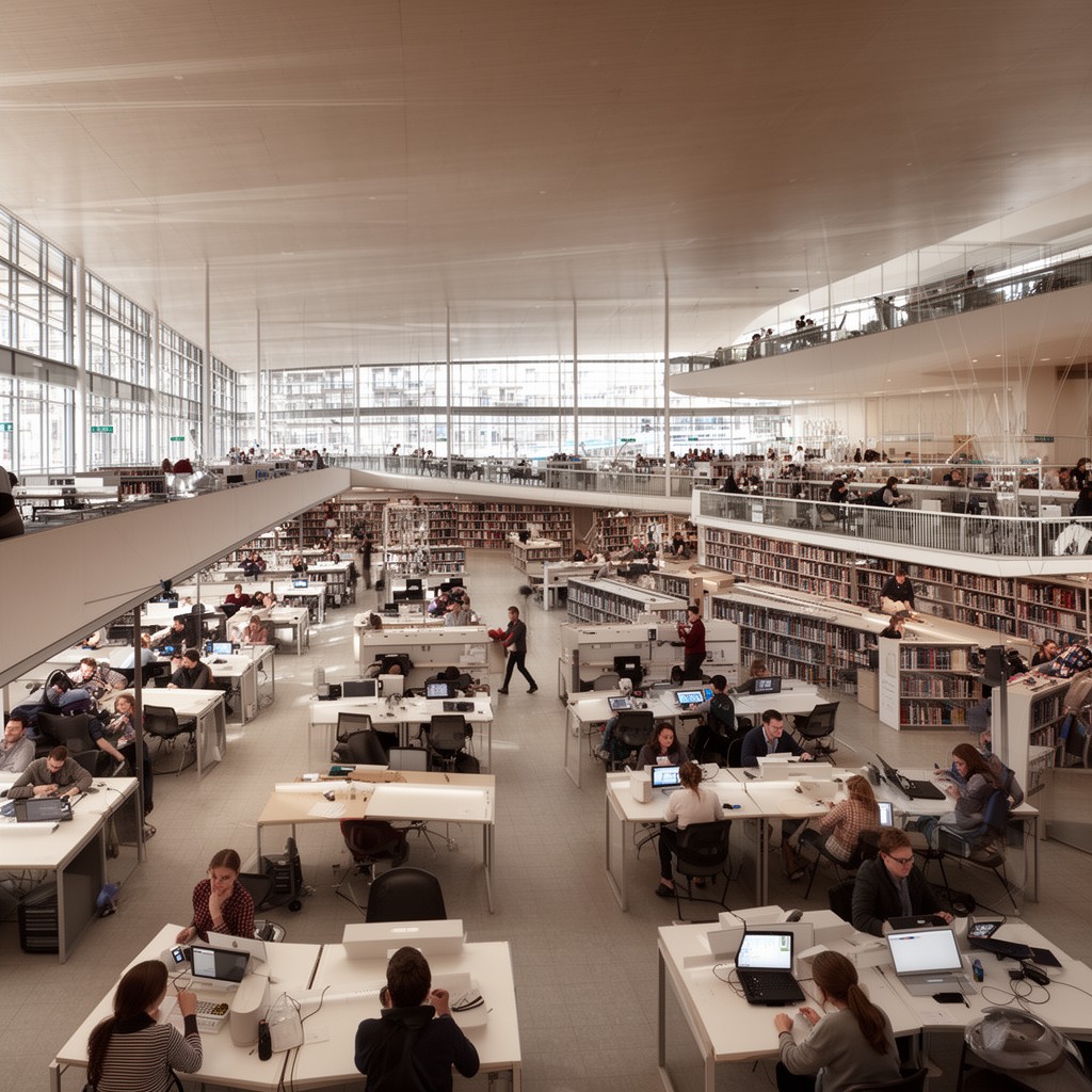 AI-generated illustration of Laidlaw Library