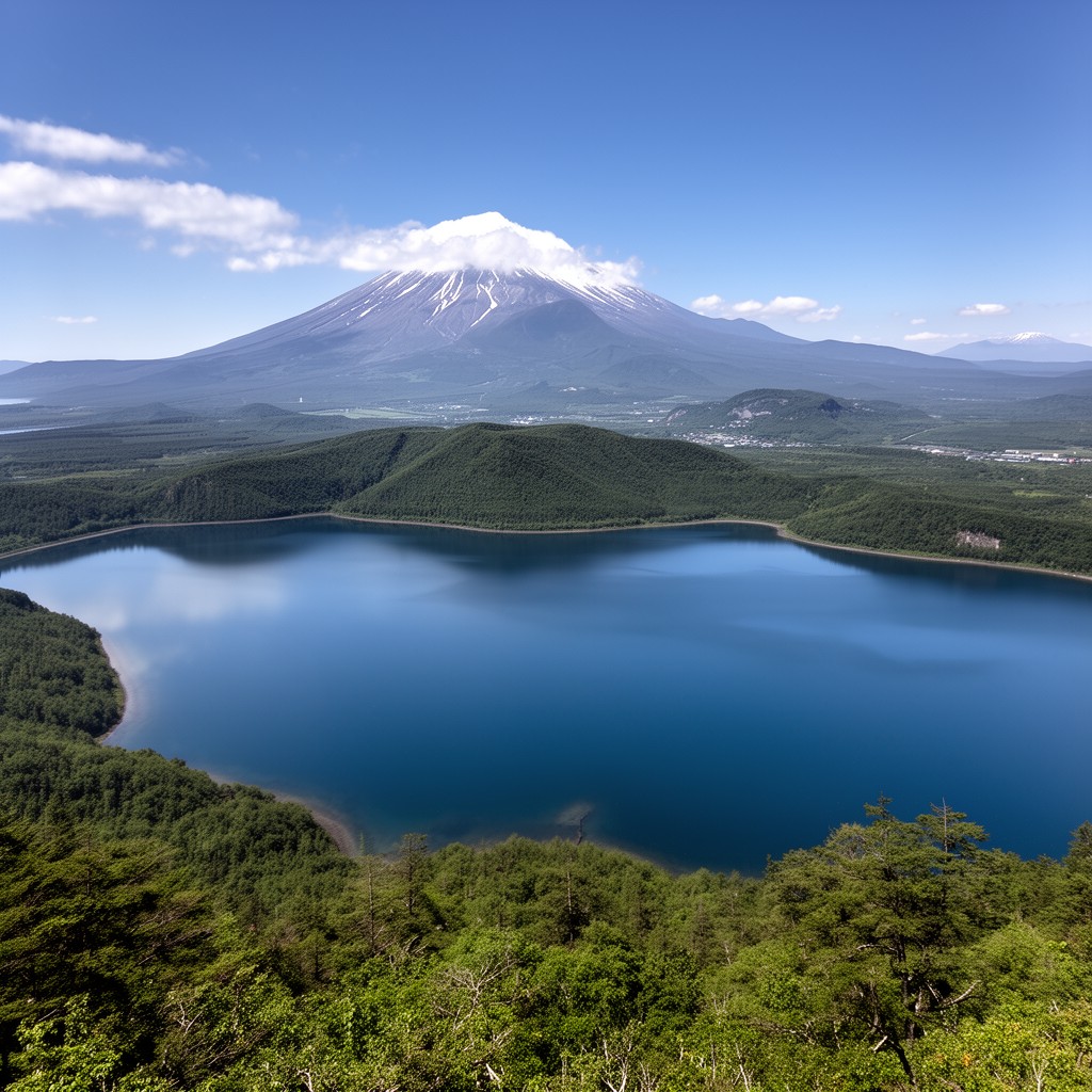 AI-generated illustration of Shikotsu-Toya National Park
