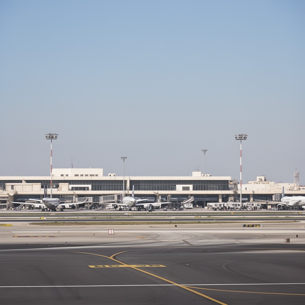 AI-generated illustration of Tripoli International Airport