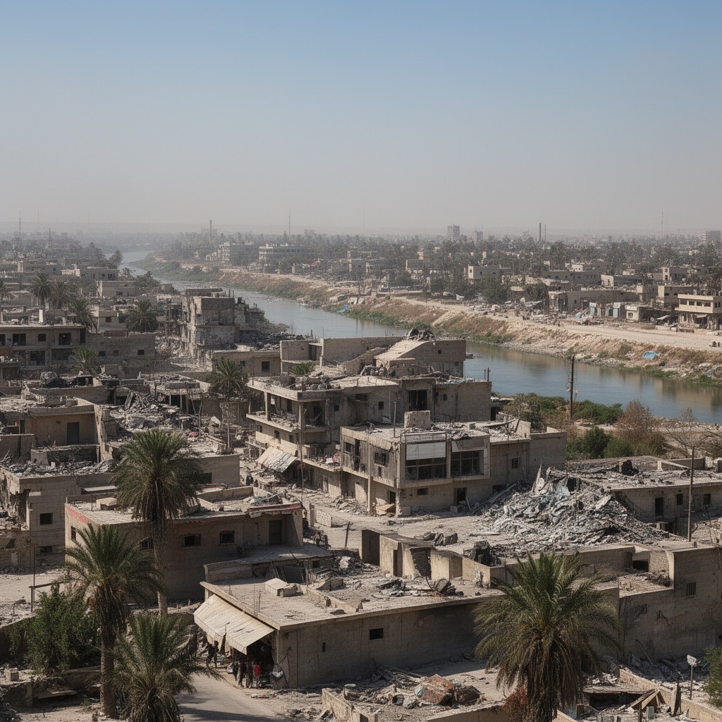 AI-generated illustration of Deir ez-Zor