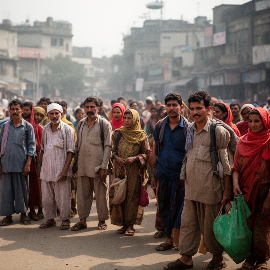 AI-generated illustration of Muhajir people